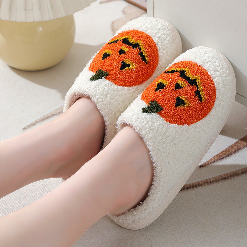 Halloween Pumpkin Slippers - Women Slippers 