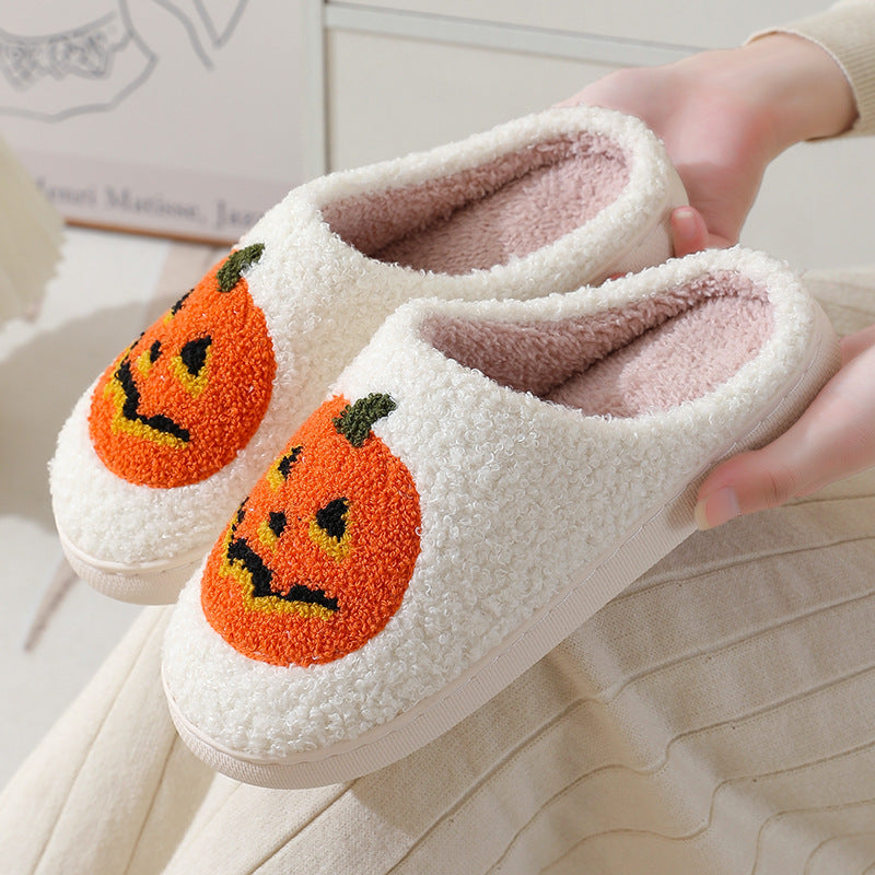 Halloween Pumpkin Slippers - Women Slippers 