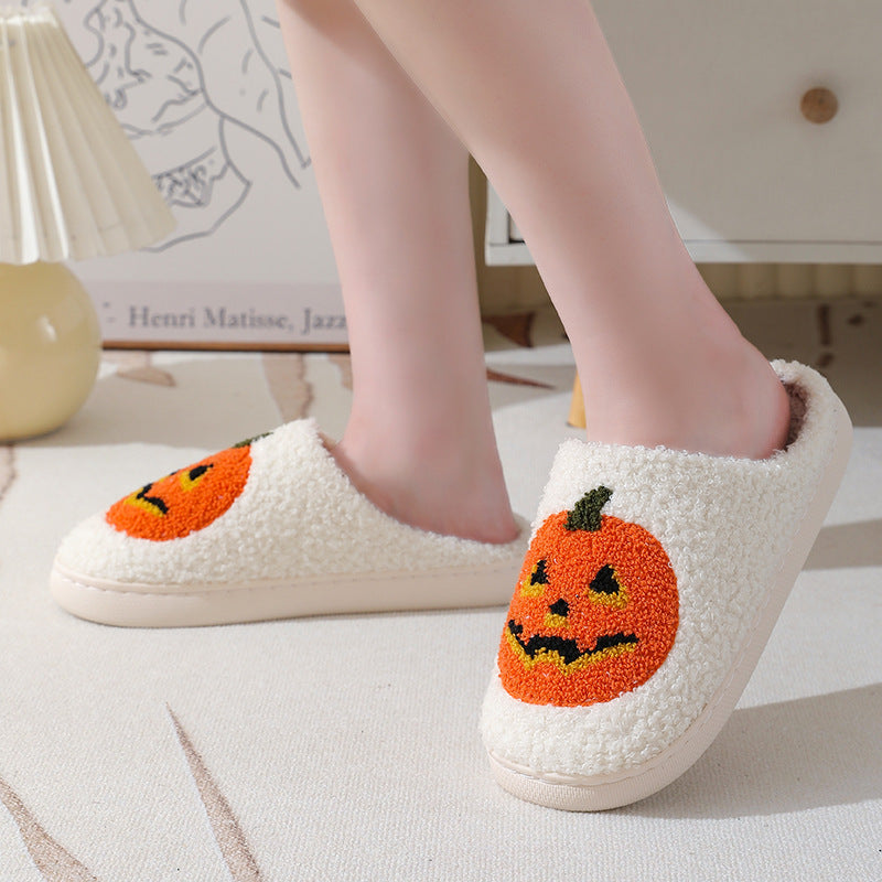 Halloween Pumpkin Slippers - Women Slippers 