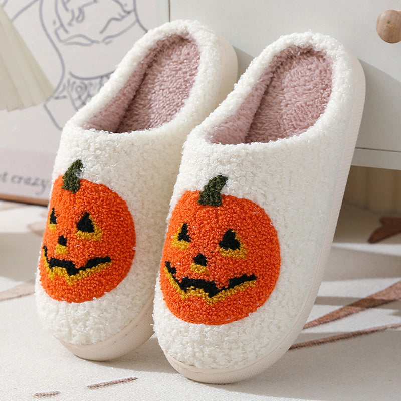 Halloween Pumpkin Slippers - Women Slippers 