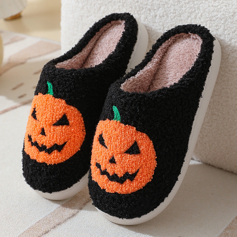 Halloween Pumpkin Slippers - Women Slippers 